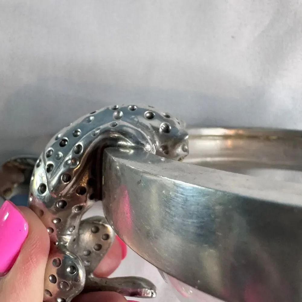 Diana Carmichael African Collection Cheetah Drinking Bowls South Africa Pewter